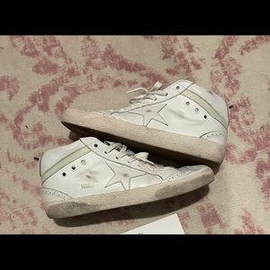 All white Golden Goose midstars